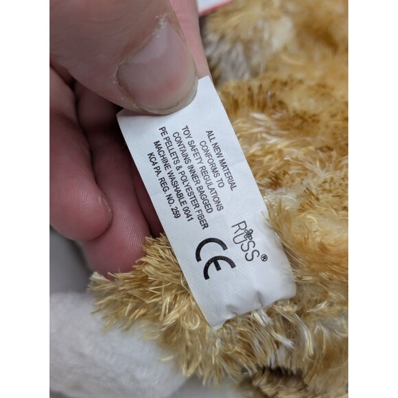 Russ Berrie CHESSIE Orange Tabby Striped Cat Kitten Plush 4" Mini Kitty NWT Rare - Picture 4 of 7